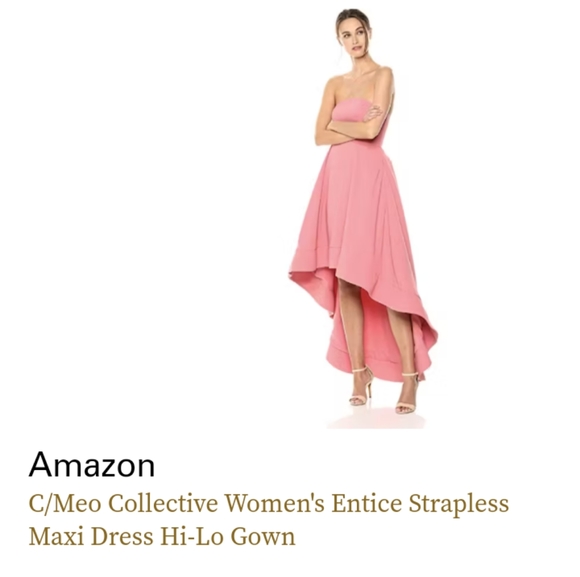 New C/MAO Collective HI Low Strapless Dress - Picture 1 of 7